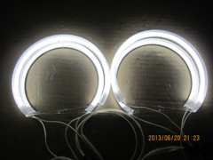 WHITE FLAME COTTON LED ANGEL EYES FOR BMW E46 2D/4D NON PROJECTOR