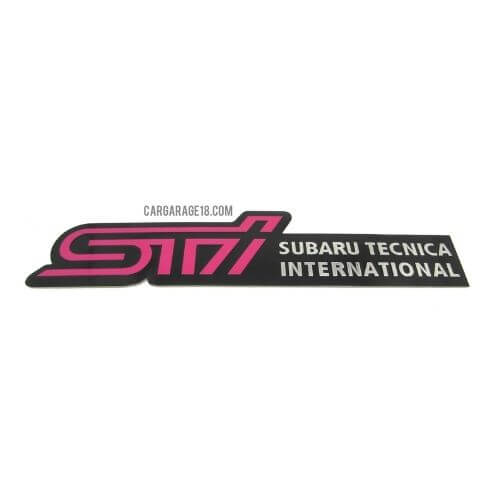 SIZE 165x37mm STI SUBARU TECNICA INTERNATIONAL EMBLEM