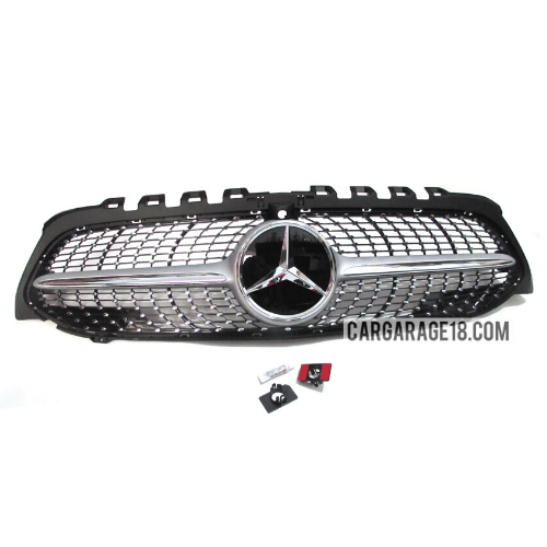 SILVER CHROME DIAMOND STYLE GRILL FOR BENZ W177
