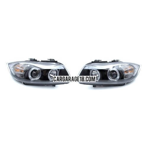HEADLAMP FOR BMW E90 PRE FACELIFT (2005-2008) WITH LED ANGEL EYES