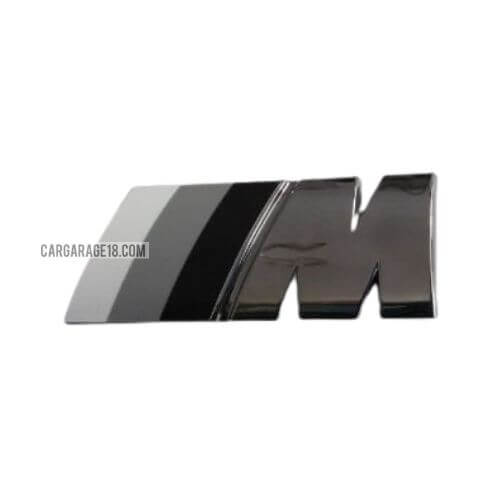 CHROME GREY MTECH EMBLEM SIZE 85x32mm FOR BMW