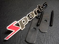 RED BLACK Sports GRILLE EMBLEM