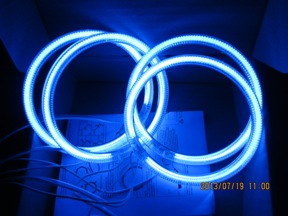 BLUE FLAME LED ANGEL EYES CCFL FOR BMW E30 E32 E34