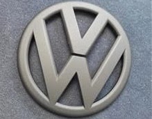 SMALL BLACK VOLKSWAGEN LOGO EMBLEM