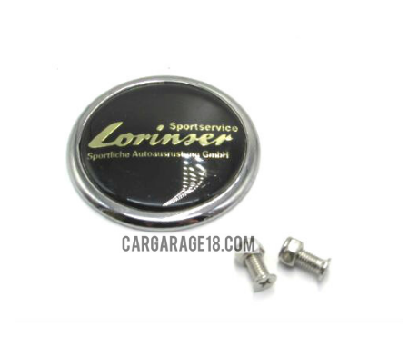 SIZE 62mm BLACK Lorinser REAR EMBLEM FOR MERCEDES BENZ