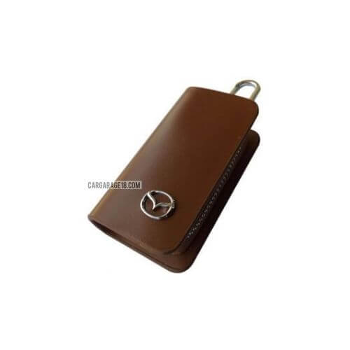 SIZE 80x45mm BROWN KEY CASE FOR MAZDA