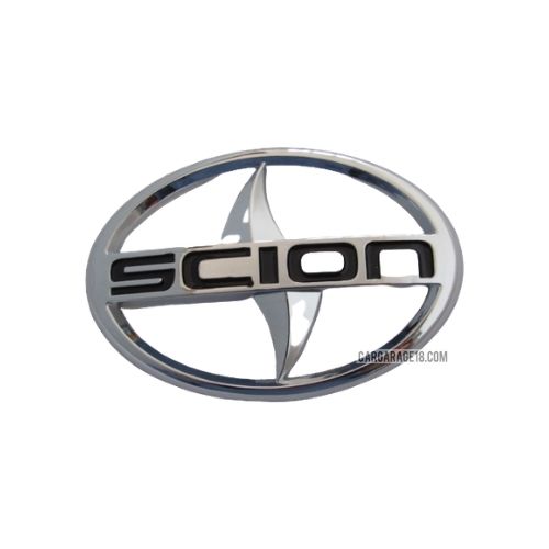 SIZE 80x55mm BLACK CHROME SCION LOGO EMBLEM FOR TOYOTA