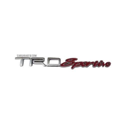 SIZE 145x15mm CHROME RED TRD Sportivo EMBLEM FOR FOR TOYOTA
