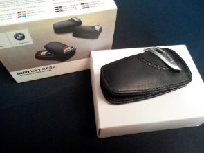 SIZE 90x45mm BLACK KEY CASE FOR BMW