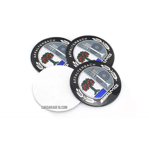 SIZE 56mm AMG TREE COLOUR WHEEL CENTER CAP FOR MERCEDES BENZ (STICKER)