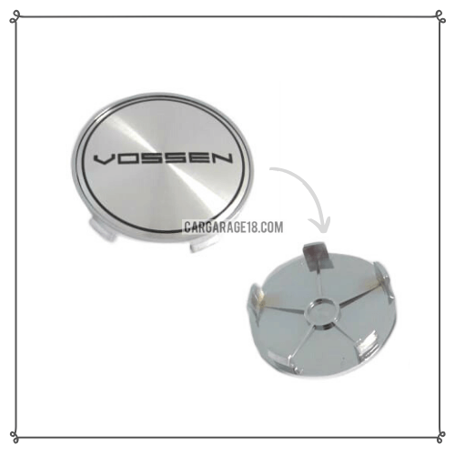 SIZE 68mm SILVER VOSSEN LOGO WHEEL CENTER CAP