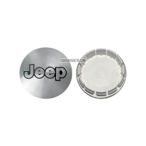 SIZE 55mm BLACK SILVER WHEEL CENTER CAP FOR JEEP