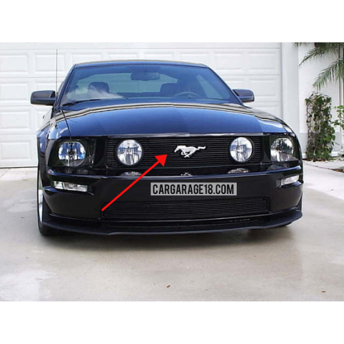 CHROME MUSTANG GRILLE EMBLEM SIZE 150x50mm CarGarage18