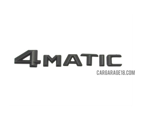 MATTE BLACK 4 MATIC EMBLEM FOR MERCEDES BENZ