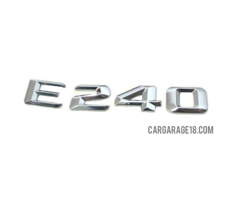 CHROME E240 EMBLEM FOR MERCEDES BENZ