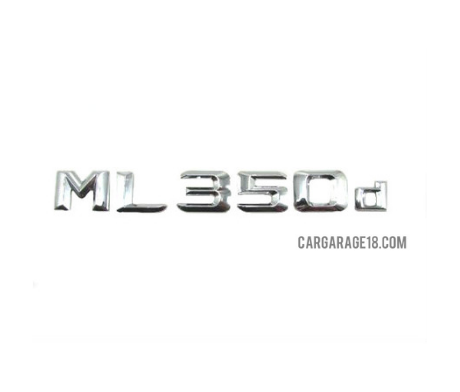 thumbnail image 2 of Glossy Silver Chrome SLK350 Boot Badge Emblem – For Mercedes-Benz Rear Or Front 2 of 5