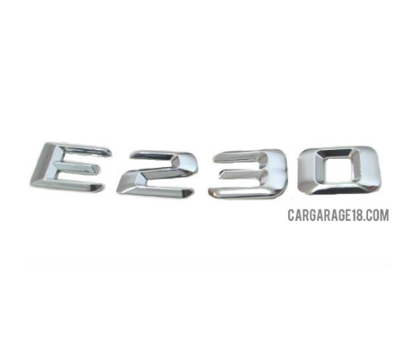 CHROME E230 EMBLEM FOR MERCEDES BENZ