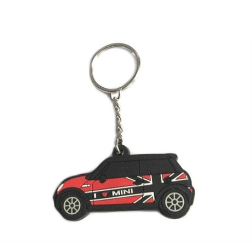 Black Red Led Key Chain For Mini Cooper