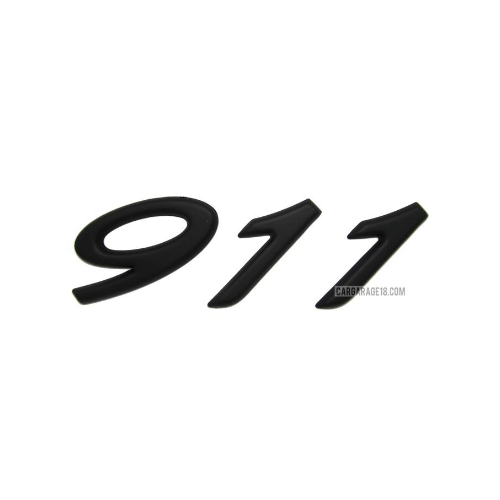 MATTE BLACK 911 EMBLEM FOR PORSCHE