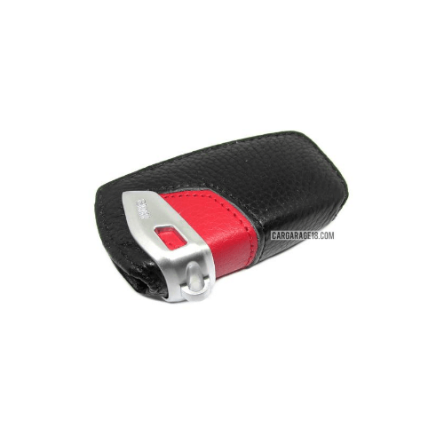 SIZE 90x45mm BLACK RED KEY CASE FOR BMW
