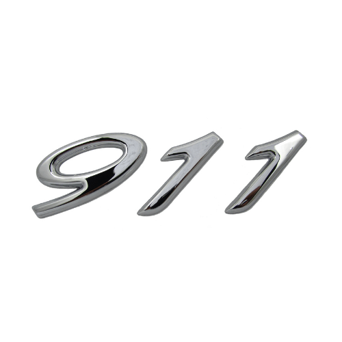 Chrome 911 Emblem For Porsche