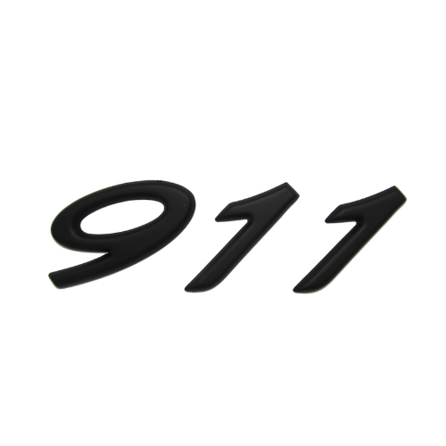 Matte Black 911 Emblem For Porsche