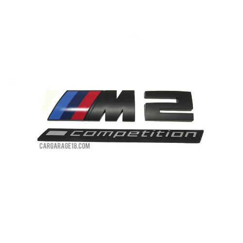 MATTE BLACK EMBLEM ///M2 competition SIZE 7.2X2CM FOR BMW