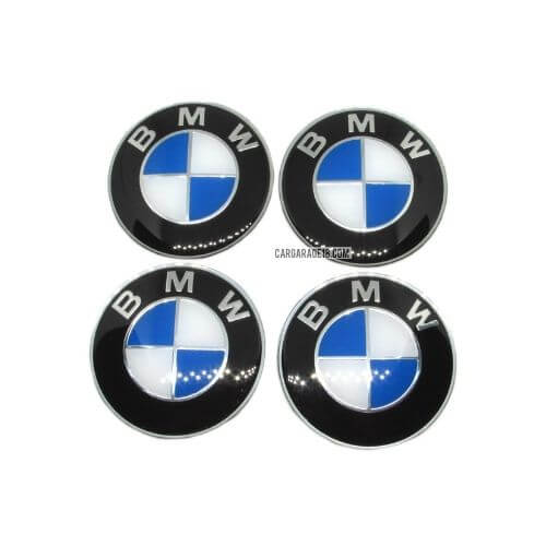 BLUE WHITE BMW WHEEL CENTER EMBLEM SIZE 65mm