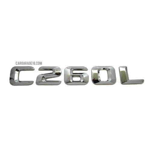 CHROME C260L EMBLEM FOR MERCEDES BENZ
