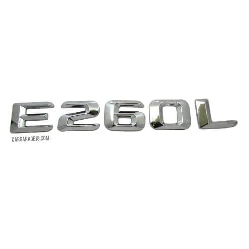 CHROME E260L EMBLEM FOR MERCEDES BENZ