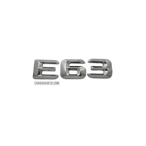 CHROME E63 EMBLEM FOR MERCEDES BENZ