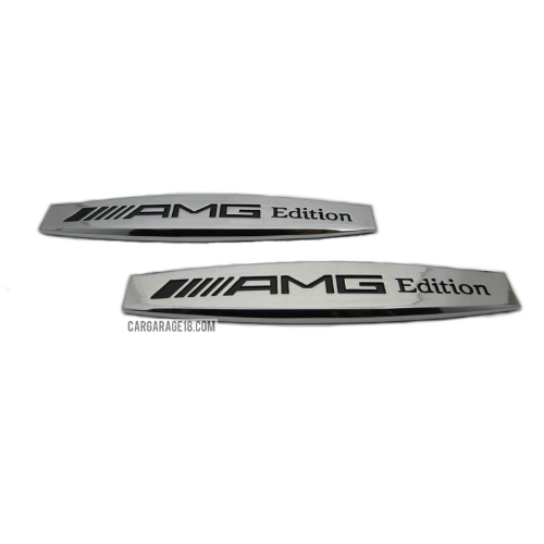 CHROME AMG EDITION SIDE EMBLEM STAINLESS MATERIALS SIZE 100x18mm