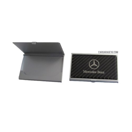 BLACK CARBON THE MERCEDES BENZ LOGO PLACE OF NAME CARD