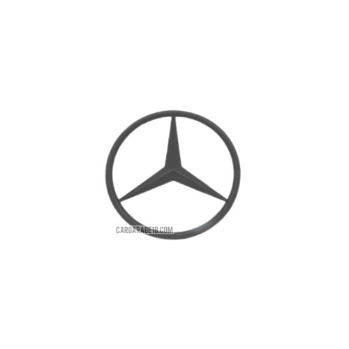 MATTE BLACK REAR LOGO EMBLEM SIZE 90mm FOR BENZ