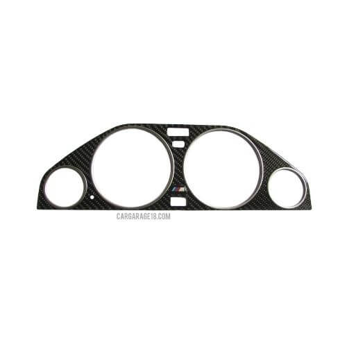 CARBON GAUGE PANEL MTECH LOGO FOR BMW E30 - WITH GAUGE RING