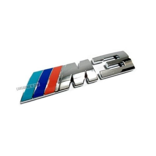CHROME MTECH M3 EMBLEM SIZE 86x20mm FOR BMW