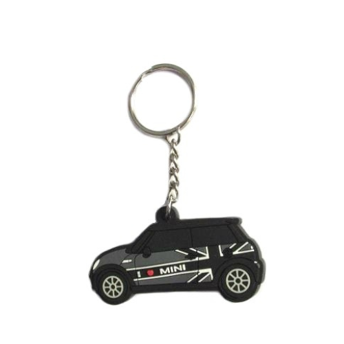 Black Grey Led Key Chain For Mini Cooper