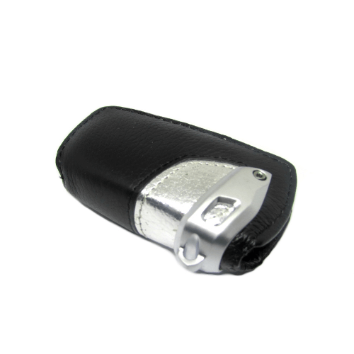 Black Silver Key Case Size 90x45mm For BMW