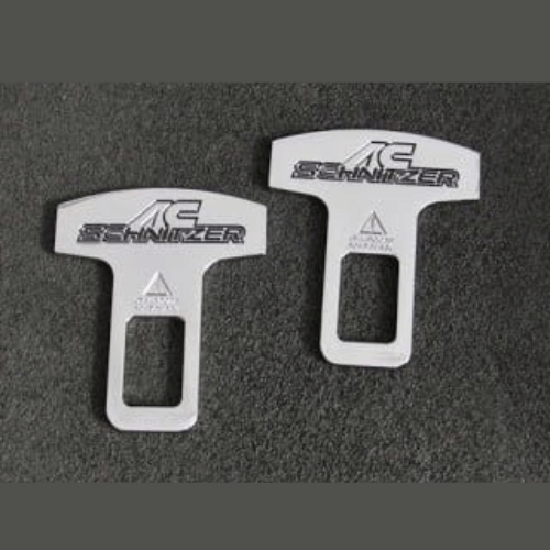 Chrome AC Schnitzer Logo Seat Belt Canceller For BMW