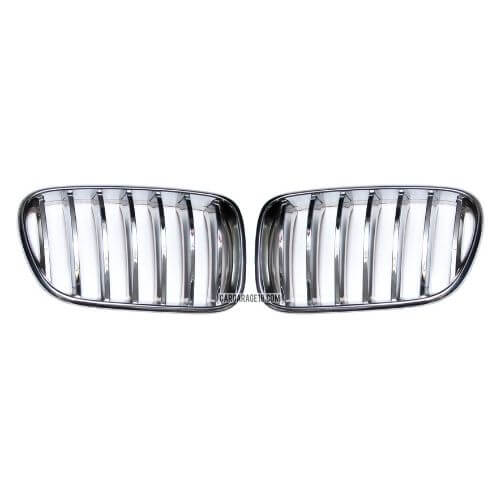 FULL CHROME FRONT GRILLE FOR BMW F25 (2011-2014) - SINGLE SLATS