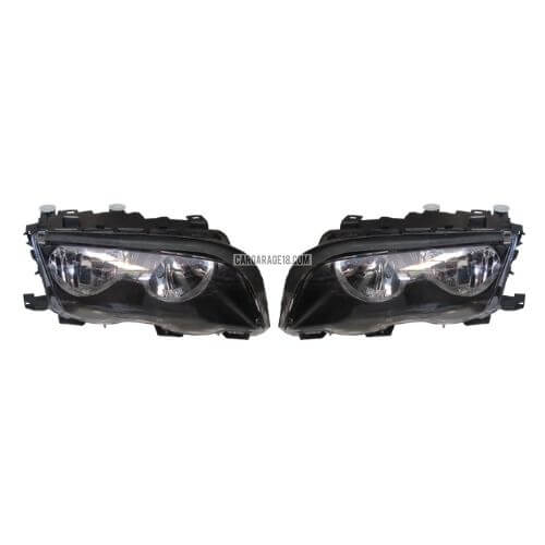 HEADLAMP FOR BMW E46 4dr NON FACELIFT (1998-2000) - CRYSTAL BLACK