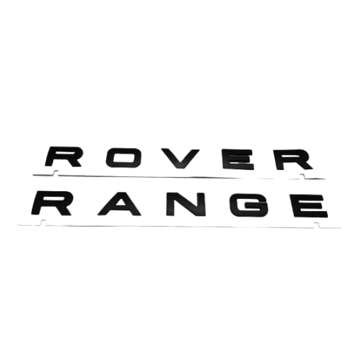 Matte Black Colour Letter Emblem Range Rover