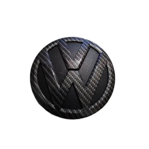 Size 11cm Glossy Black Carbon For Volkswagen Golf 5 Logo Emblem – Rear