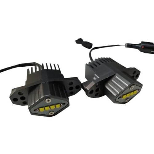 White Flame LED Marker Angel Eyes For BMW E90 LCI Xenon