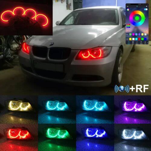 Angel Eyes Ring Cotton LED RGB For BMW E90 Pre LCI - Halogen