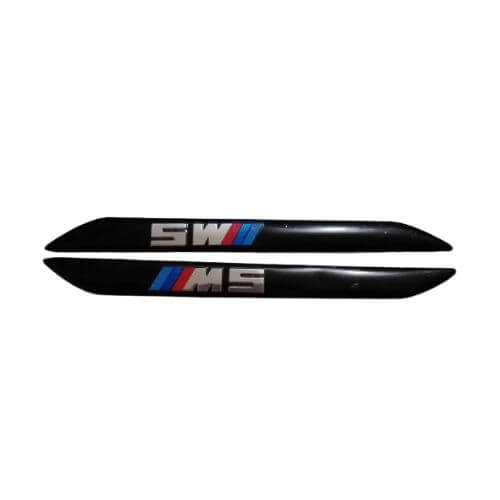 Black M5 Side Emblem Size 12.8x1.2cm For BMW
